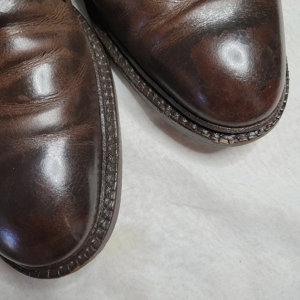 Ralph Lauren Mens‎ Leather Chukka Boots Brown Lace Up Ankle 10.5 D 1512174